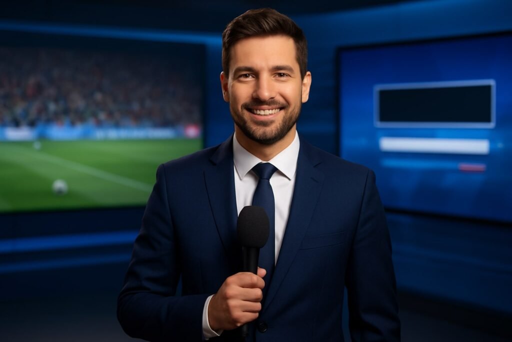 sports presenter for hire in UK